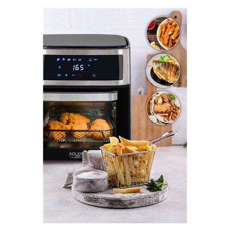 Adler | AD 6309 | Airfryer Oven | Power 1700 W | Capacity 13 L | Stainless steel/Black - 9
